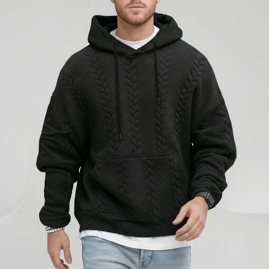 Zopfmuster-Pullover Mit Kapuze - Carlos