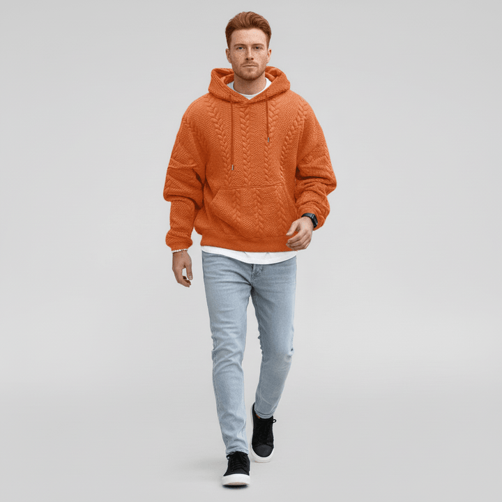Zopfmuster-Pullover Mit Kapuze - Carlos