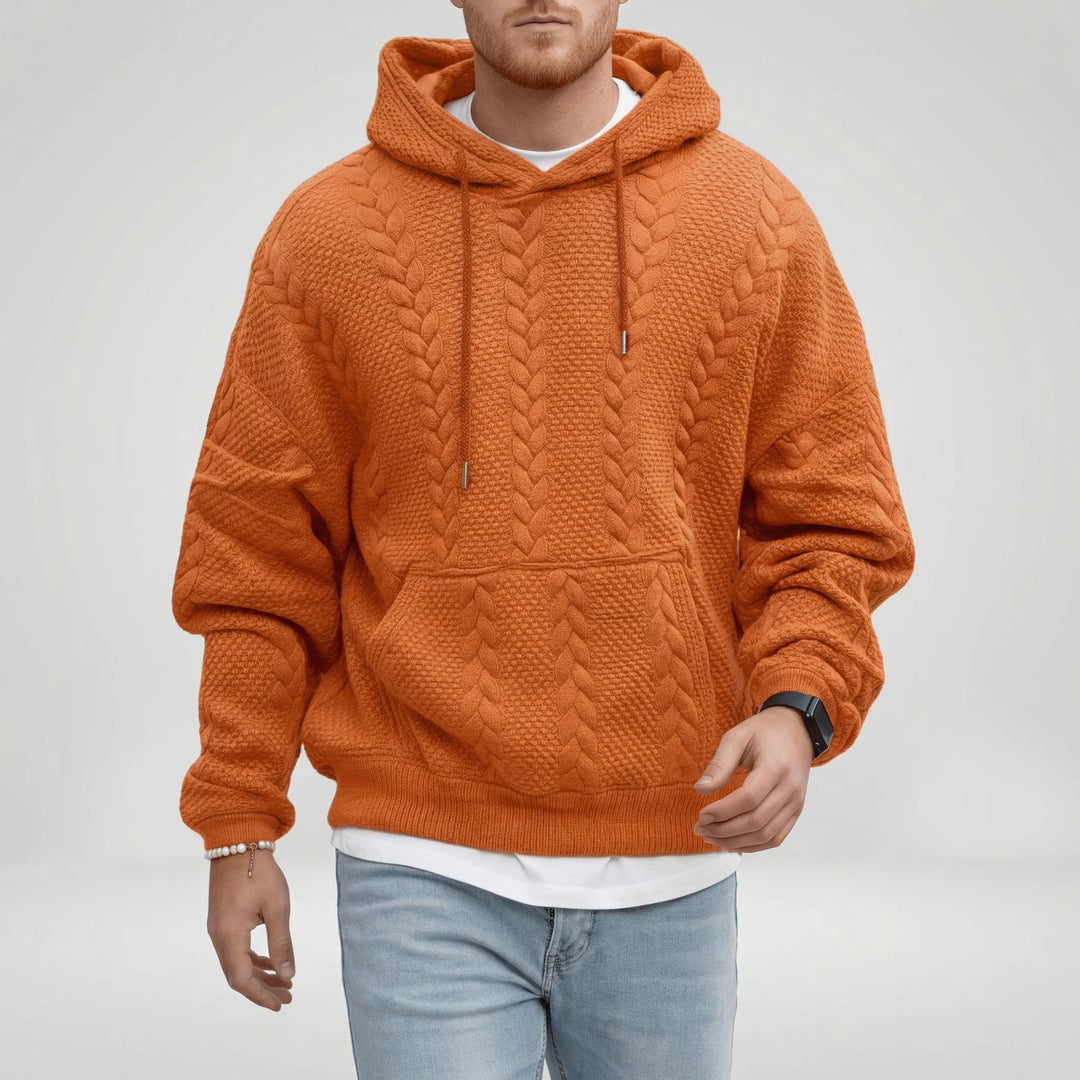 Zopfmuster-Pullover Mit Kapuze - Carlos
