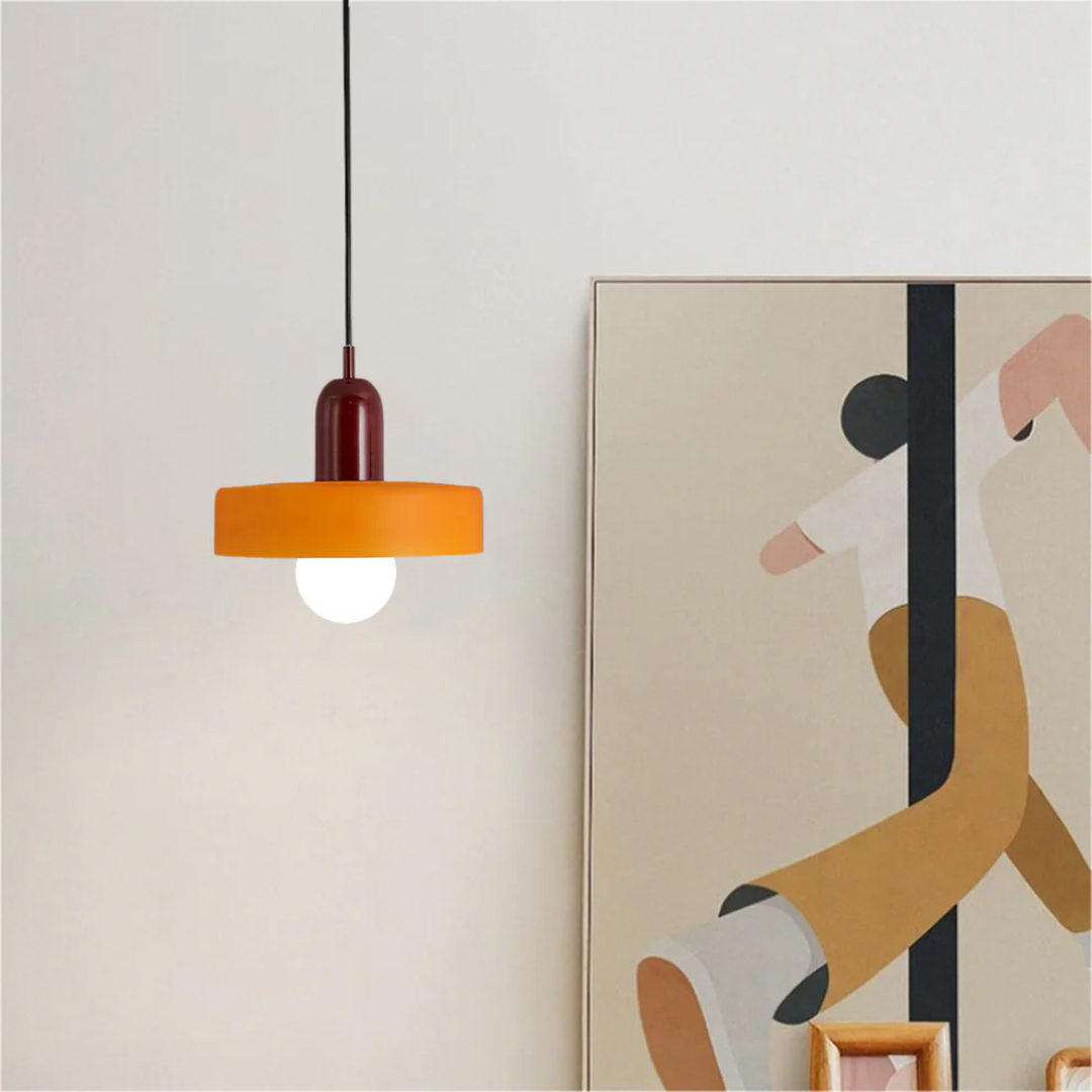 AA NOT AVAIALBLE Design LED Lampa wisząca - GloboLuxe-czerwono-pomarańczowy-25 cm-Trend Polska