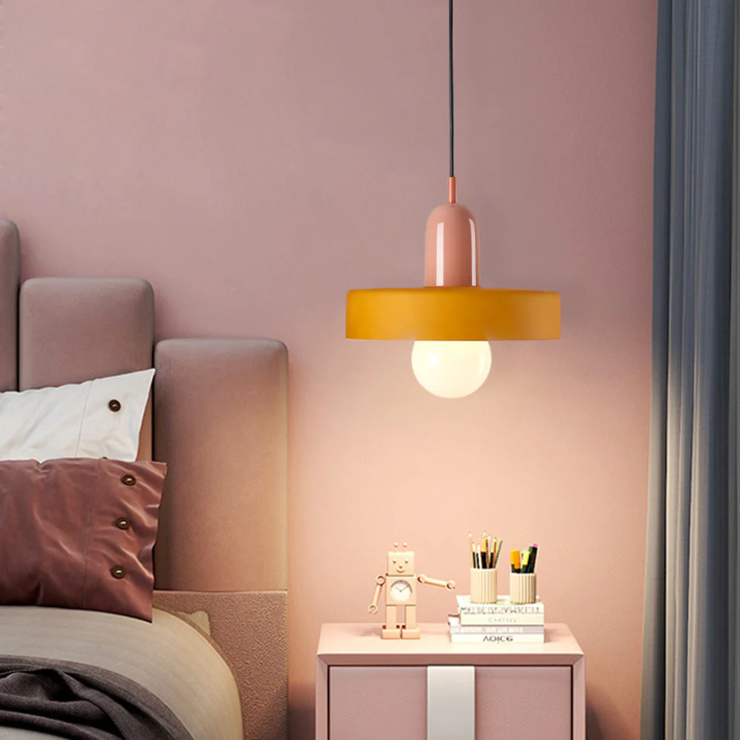 AA NOT AVAIALBLE Design LED Lampa wisząca - GloboLuxe-różowo-pomarańczowy-25 cm-Trend Polska