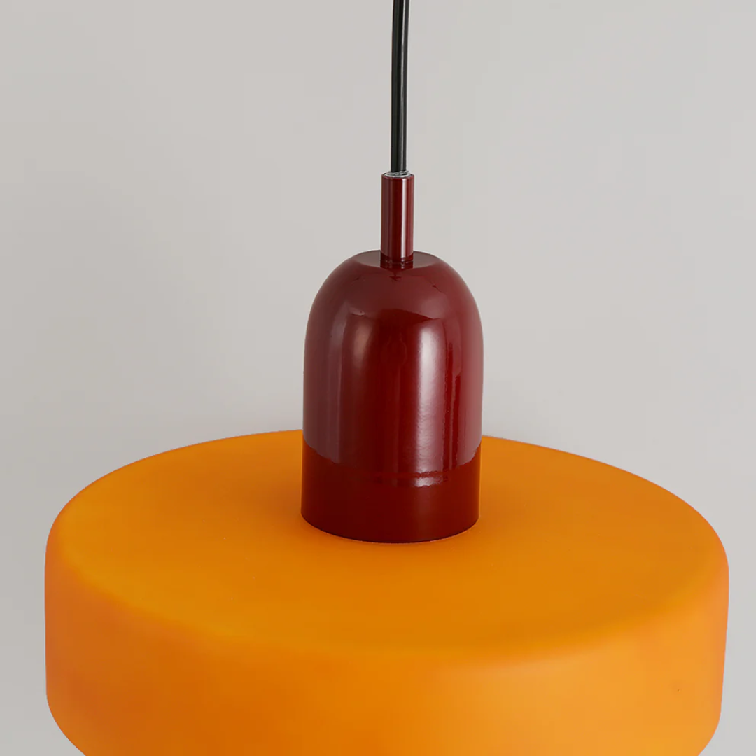 AA NOT AVAIALBLE Design LED Lampa wisząca - GloboLuxe-kremowo-pomarańczowy-25 cm-Trend Polska
