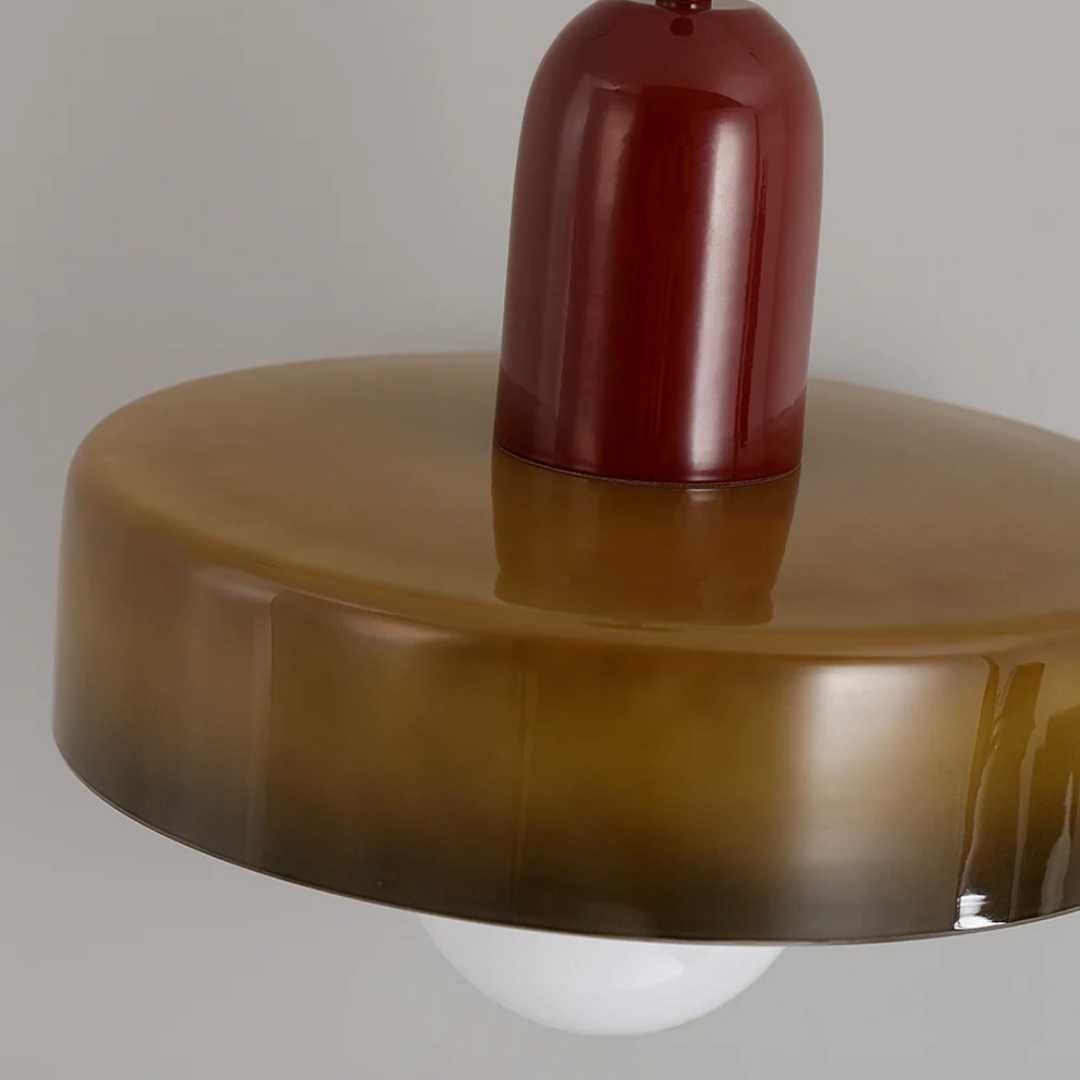 AA NOT AVAIALBLE Design LED Lampa wisząca - GloboLuxe-kremowo-pomarańczowy-25 cm-Trend Polska