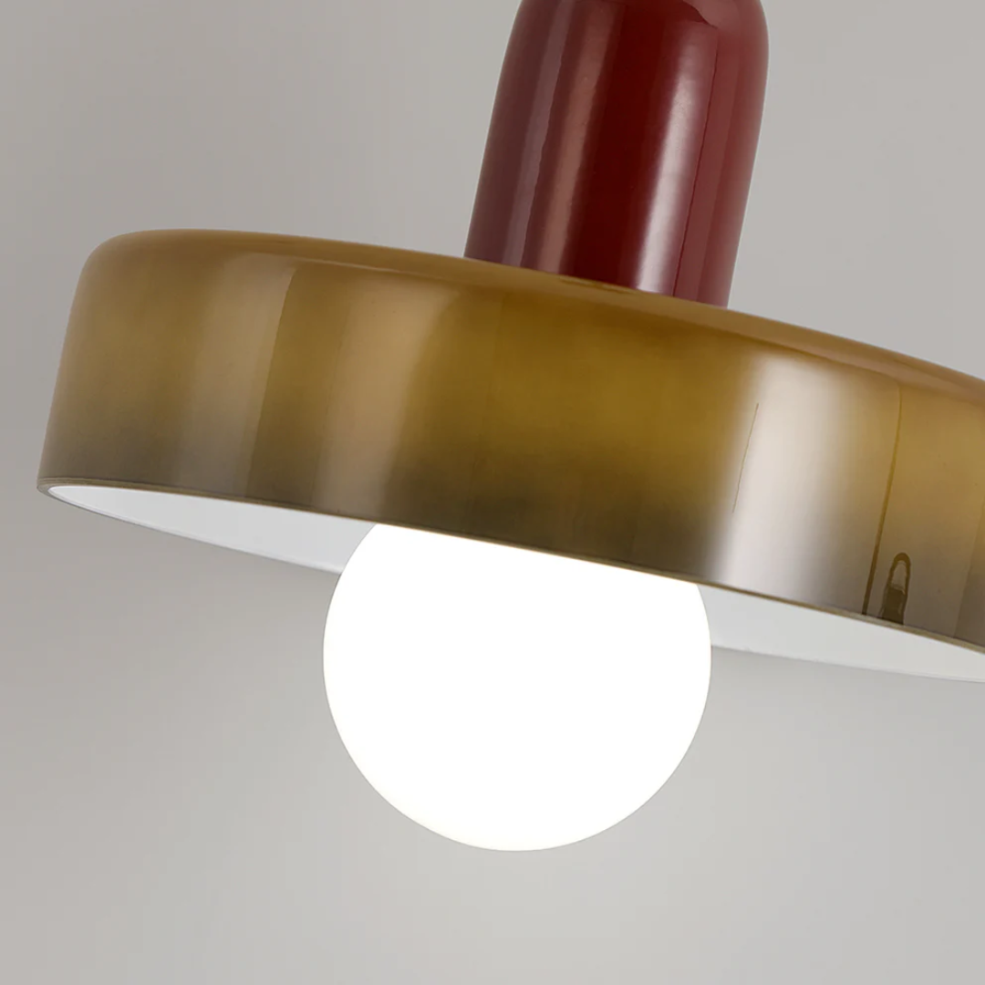 AA NOT AVAIALBLE Design LED Lampa wisząca - GloboLuxe-kremowo-pomarańczowy-25 cm-Trend Polska