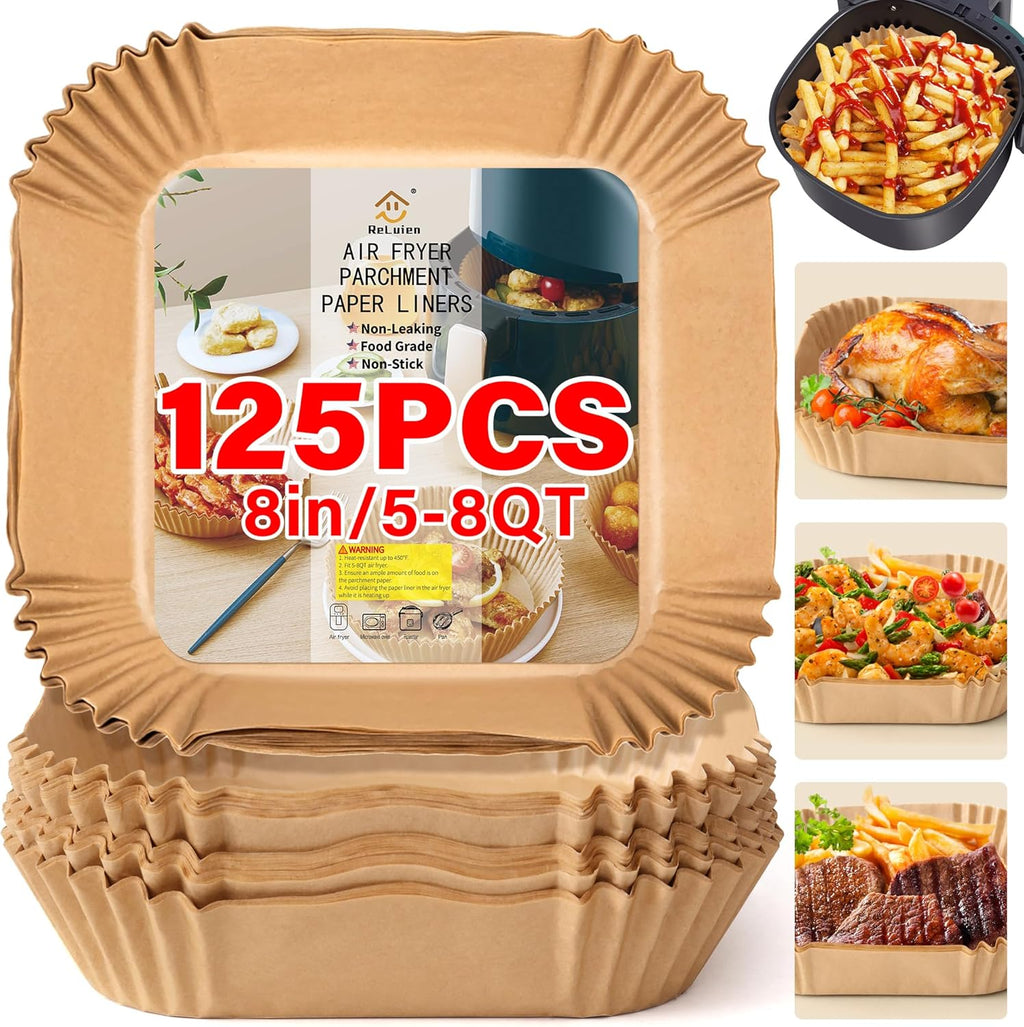 AA OUT OF STOCK Antiaanbakowe jednorazowe wkładki do frytkownicy powietrznej - EasyCrisp-Kwadrat-Trend Polska