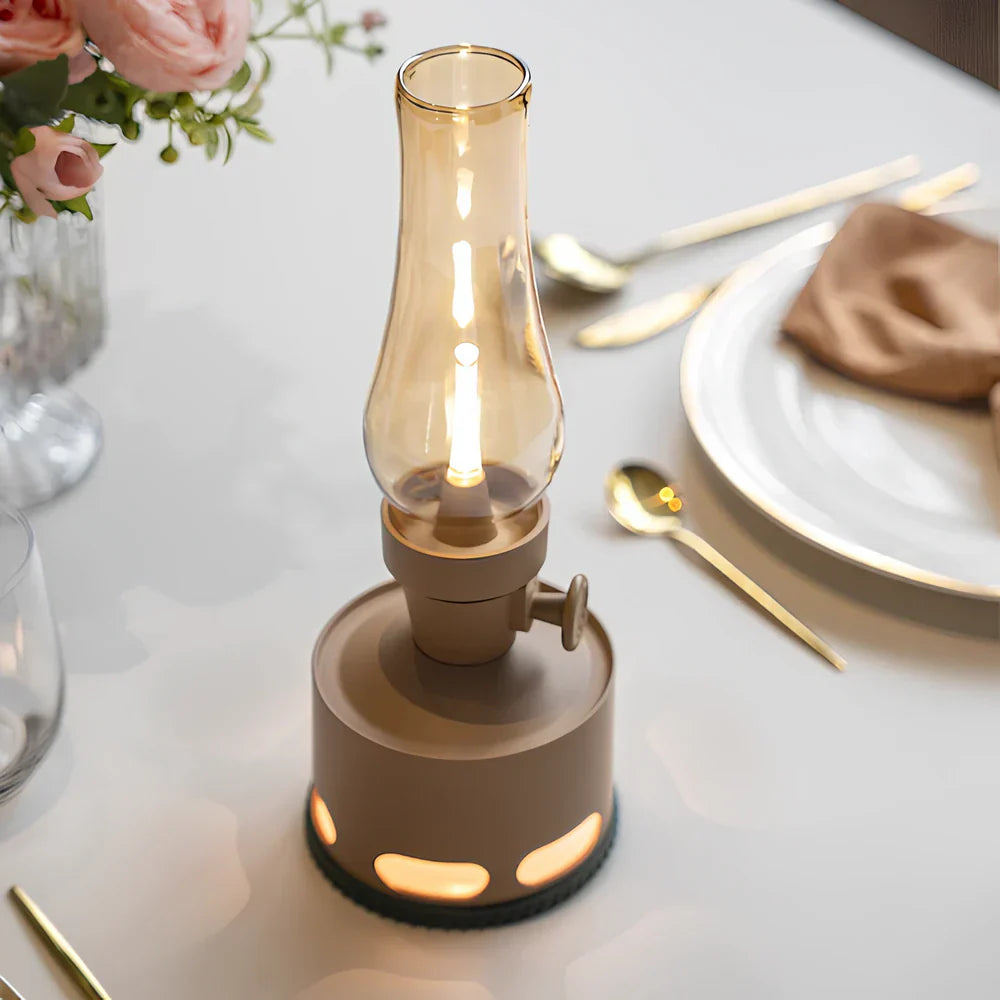 AA OUT OF STOCK Ładowana vintage lampa LED - LumaLantern-Khaki-Trend Polska