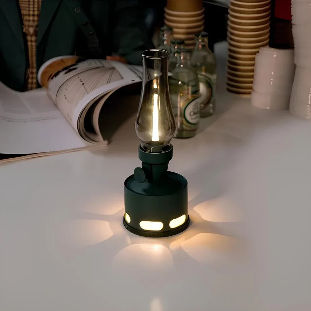 AA OUT OF STOCK Ładowana vintage lampa LED - LumaLantern-Zielony-Trend Polska