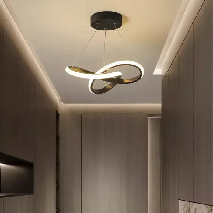 AA Out Of Stock Nowoczesna lampa sufitowa LED - WaveGlow-Czarny 30cm-Ciepły dowcip-Trend Polska
