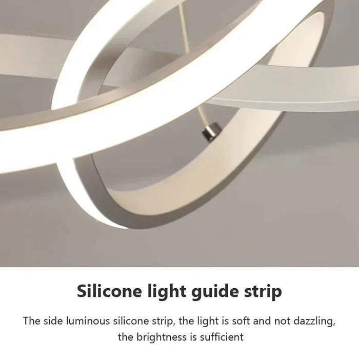 AA Out Of Stock Nowoczesna lampa sufitowa LED - WaveGlow-Czarny 24 cm-Ciepły dowcip-Trend Polska