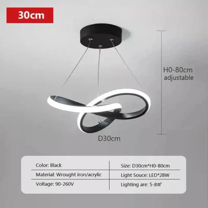 AA Out Of Stock Nowoczesna lampa sufitowa LED - WaveGlow-Czarny 24 cm-Ciepły dowcip-Trend Polska