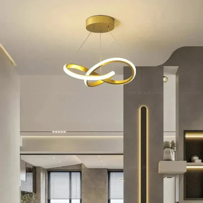 AA Out Of Stock Nowoczesna lampa sufitowa LED - WaveGlow-Złoto 30cm-Ciepły dowcip-Trend Polska