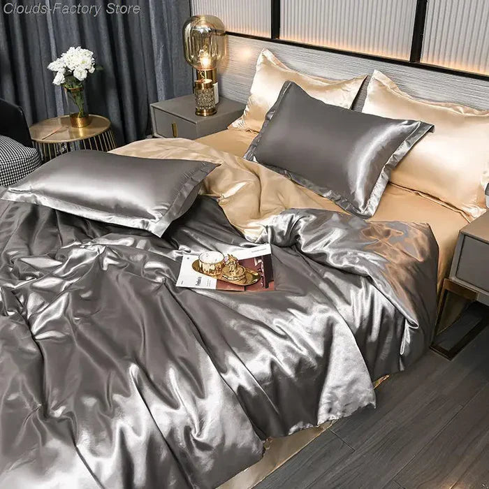 AA OUT OF STOCK Satynowa poszwa na kołdrę - Velora-200X230CM (łóżko 2.0m)-A-1-Trend Polska