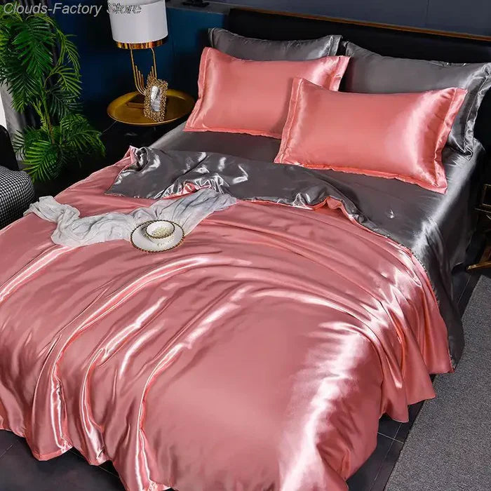 AA OUT OF STOCK Satynowa poszwa na kołdrę - Velora-200X230CM (łóżko 2.0m)-A-1-Trend Polska