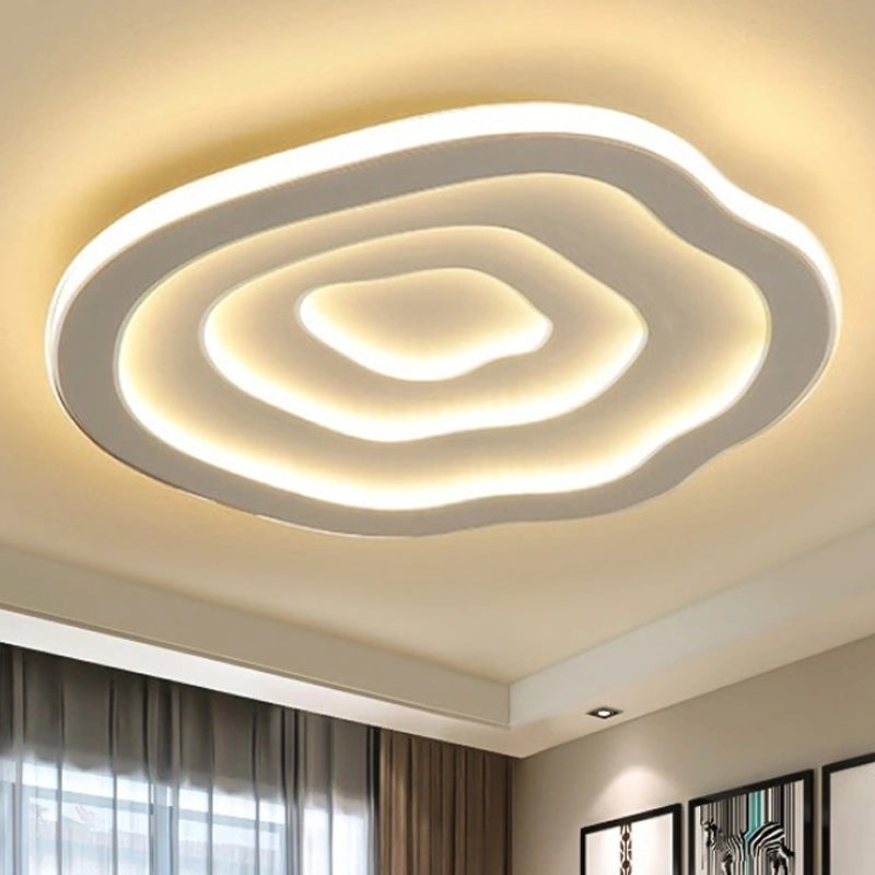 AA OUT OF STOCK Wisząca lampa sufitowa akrylowa z ciepłym i białym światłem LED - Auralis-Ciepły-40 cm-Trend Polska
