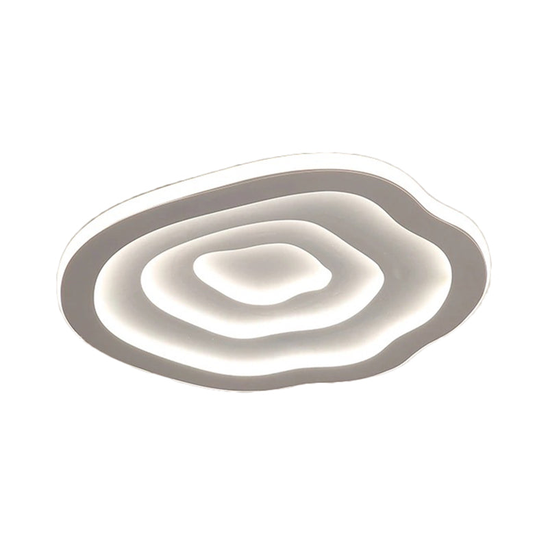 AA OUT OF STOCK Wisząca lampa sufitowa akrylowa z ciepłym i białym światłem LED - Auralis-Biały-40 cm-Trend Polska