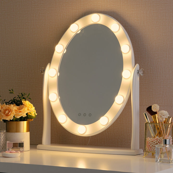 [AA_Bad Conversion]-Oświetlenie lustra do makijażu - GlowLuxe-4 grusze-Trend Polska