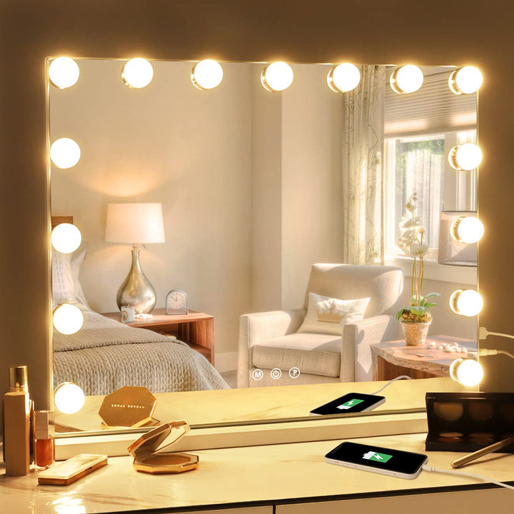 [AA_Bad Conversion]-Oświetlenie lustra do makijażu - GlowLuxe-4 grusze-Trend Polska