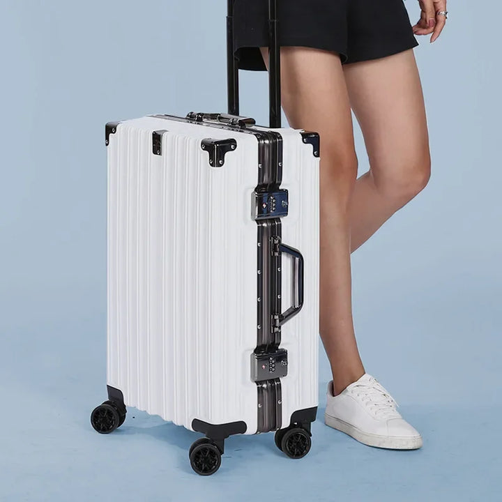 Aluminiowa rama - twarda walizka – Reykjavik-Biały-S (40 L)-Trend Polska