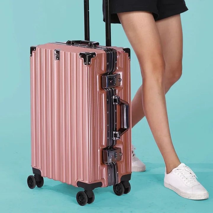 Aluminiowa rama - twarda walizka – Reykjavik-Róża-S (40 L)-Trend Polska