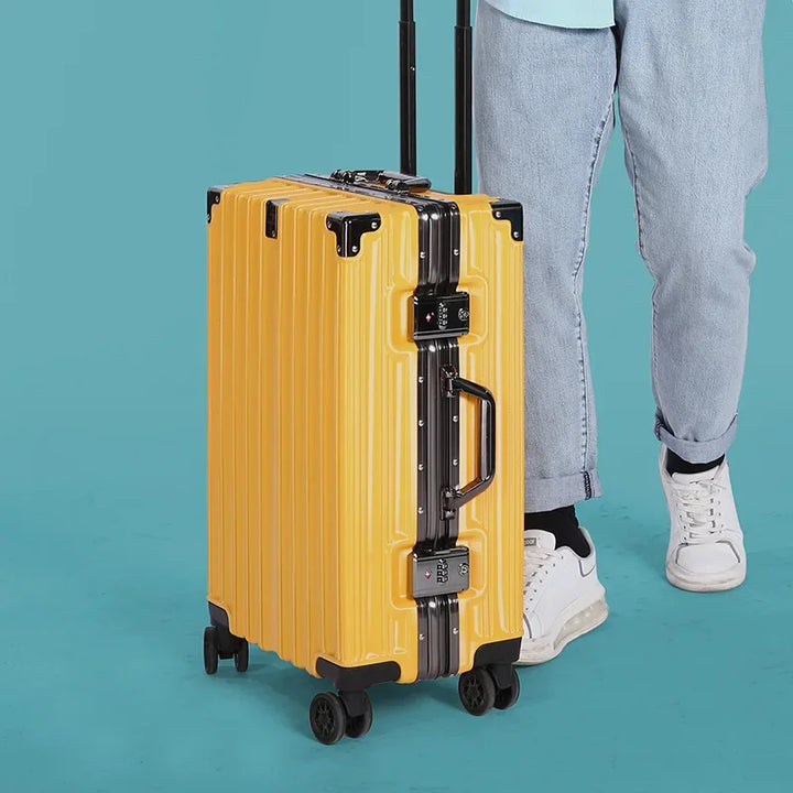 Aluminiowa rama - twarda walizka – Reykjavik-Żółty-S (40 L)-Trend Polska