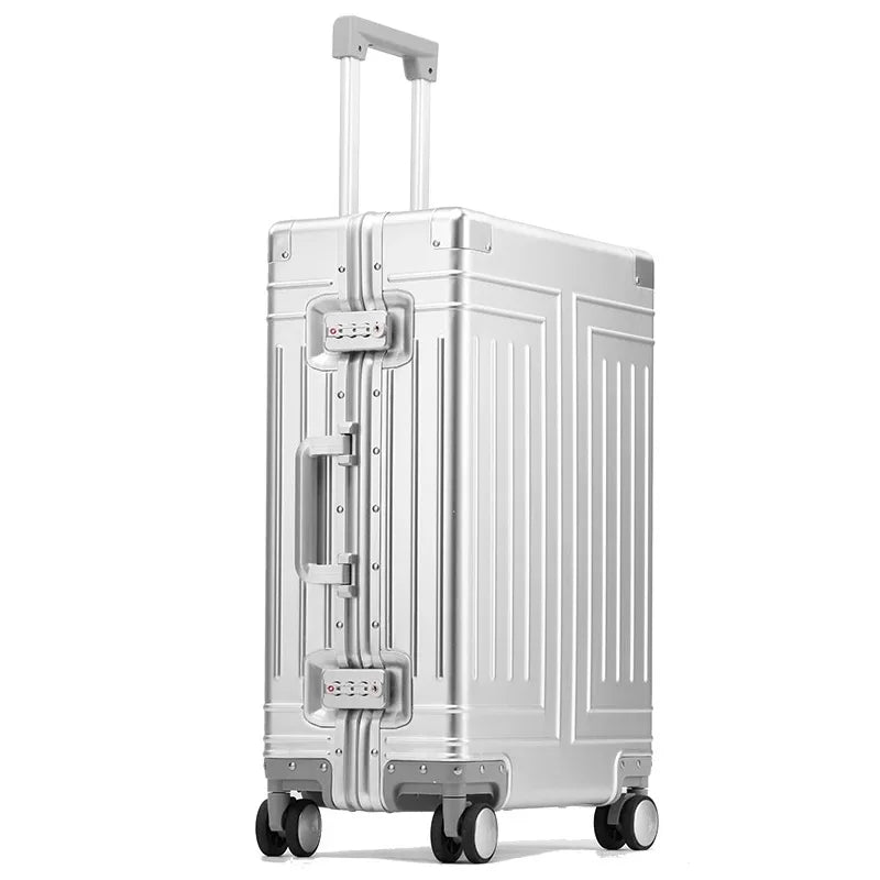 Aluminiowa walizka z twardą powłoką – Valletta-Srebro-S (42 L)-Trend Polska