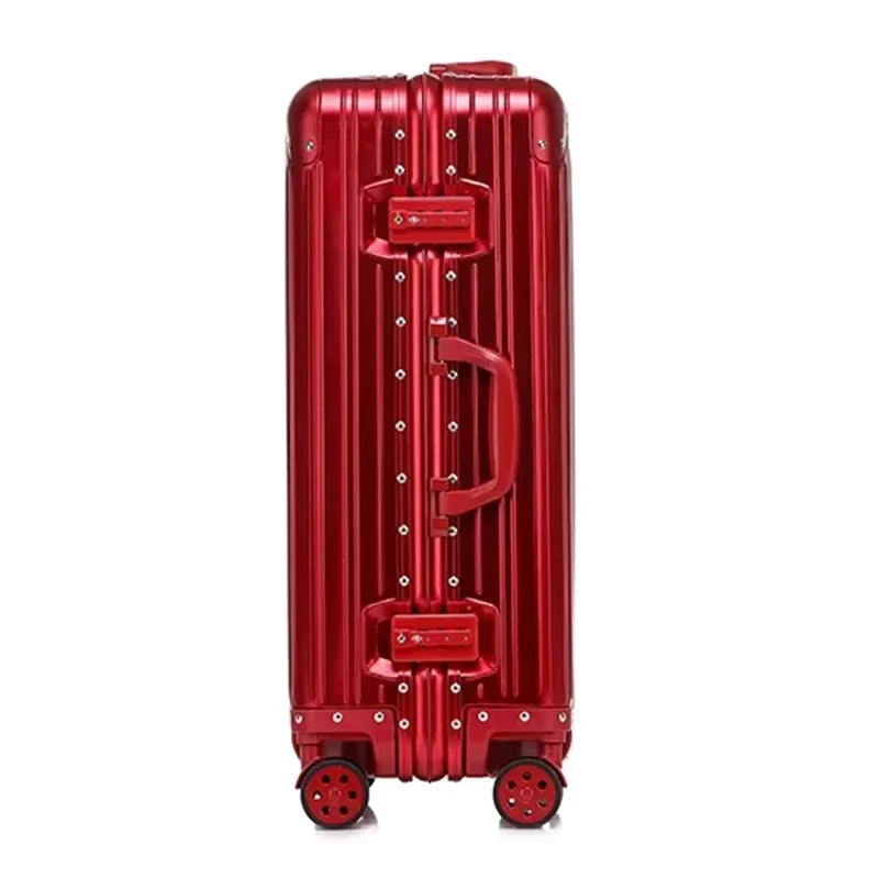 Aluminiowo-magnezjowa walizka o twardej powłoce – Lublana-Rot-S (44 L)-Trend Polska