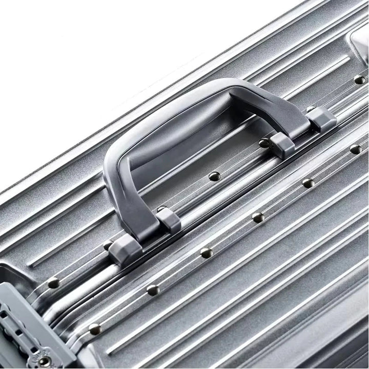 Aluminiowo-magnezjowa walizka o twardej powłoce – Lublana-Niebieski-S (44 L)-Trend Polska