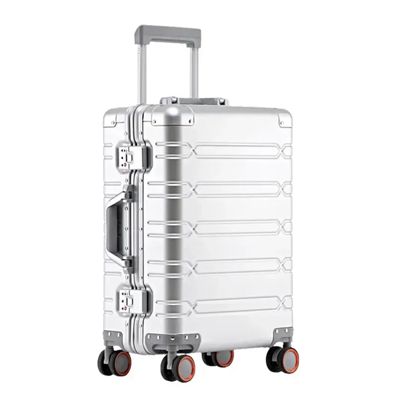Aluminiowo-magnezowa walizka podróżna – Oslo-Zielony-S (42 L)-Trend Polska