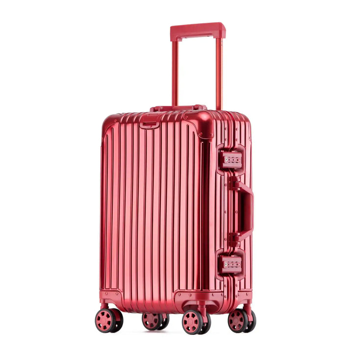 Aluminiowo-magnezowa walizka twarda – Tirana-Rot-S (52 L)-Trend Polska
