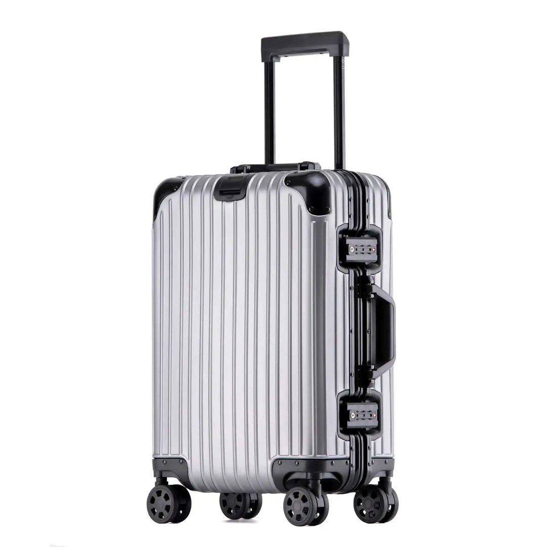 Aluminiowo-magnezowa walizka twarda – Tirana-Szary Czały-S (52 L)-Trend Polska
