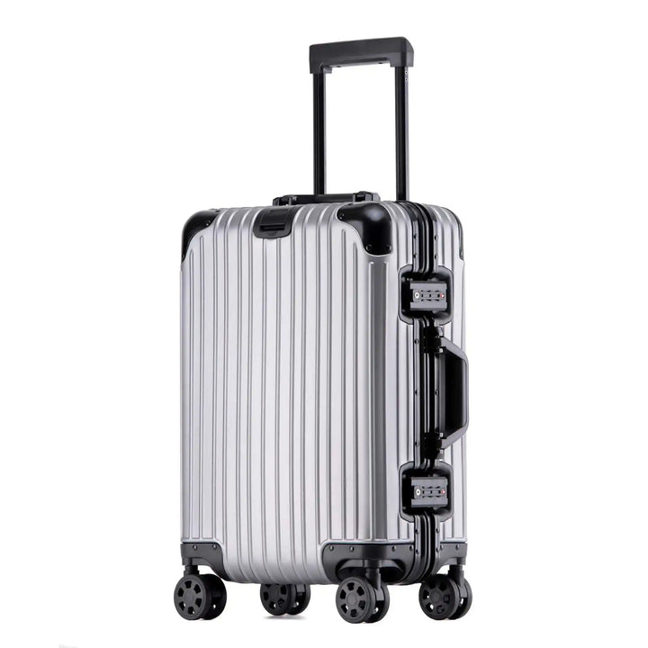 Aluminiowo-magnezowa walizka twarda – Tirana-Szary Czały-S (52 L)-Trend Polska