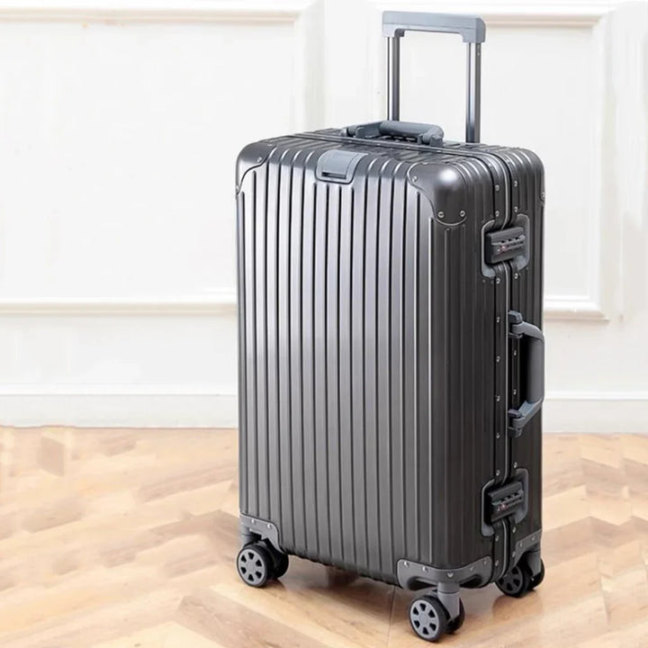 Aluminiowo-magnezowa walizka twarda – Tirana-Szary-S (52 L)-Trend Polska