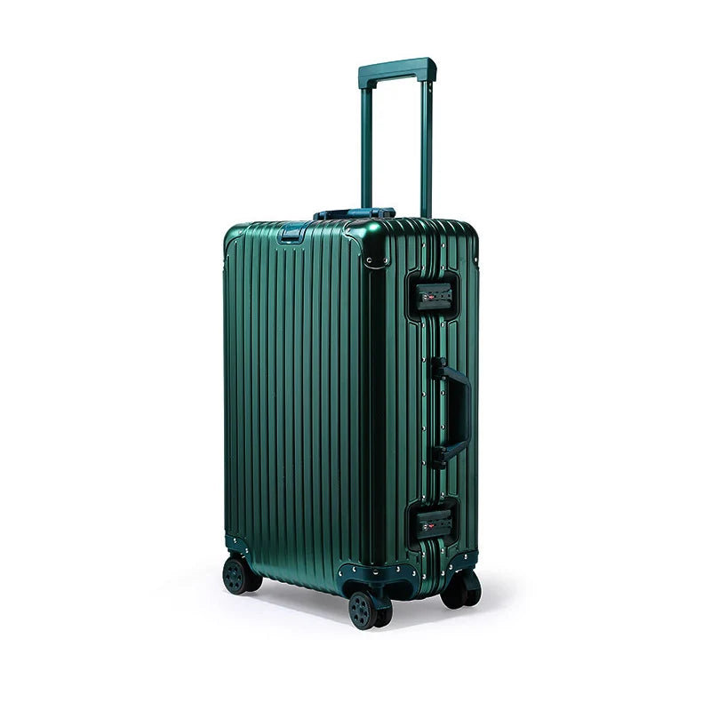 Aluminiowo-magnezowa walizka twarda – Tirana-Zielony-S (52 L)-Trend Polska
