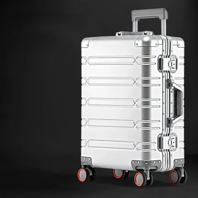 Aluminium-Magnezowy kuferek – Viena Voyager-Srebro-S (37 L)-Trend Polska