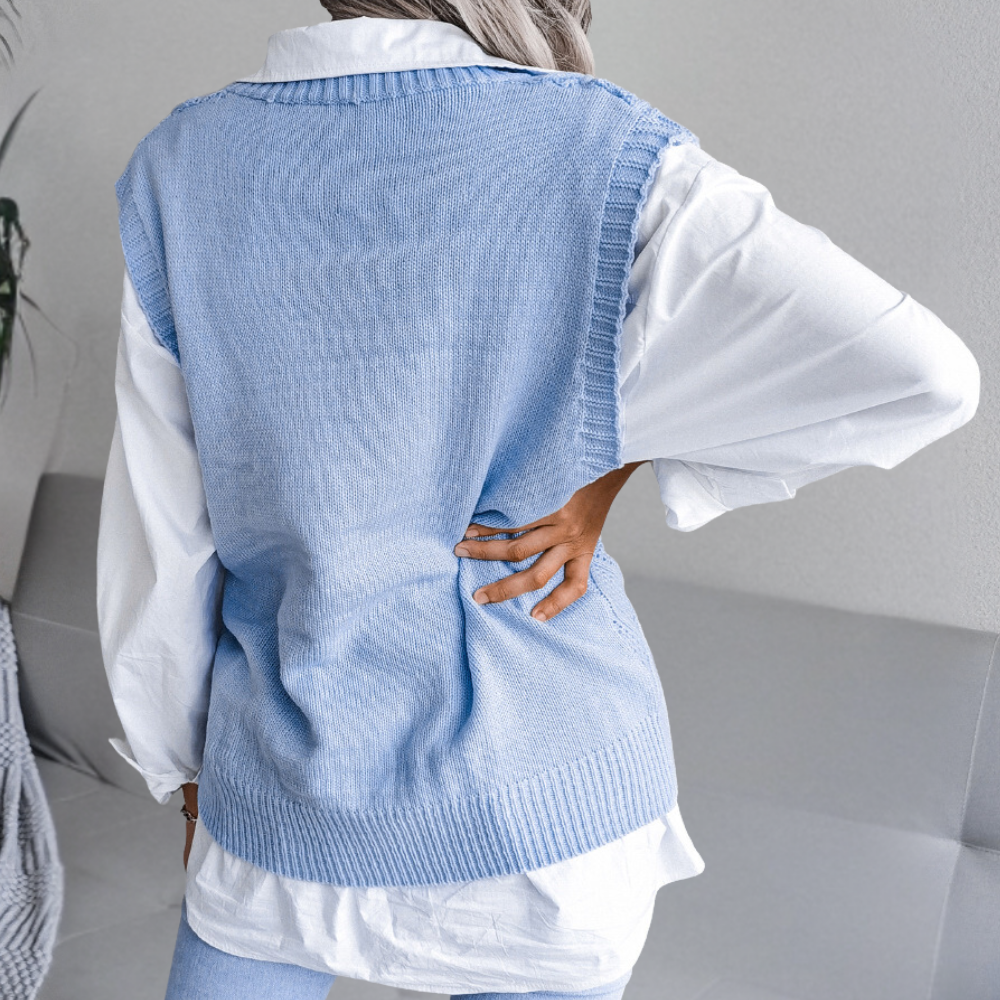 Angeza - Modny Sweter Damski-Różowy-XS-Trend Polska