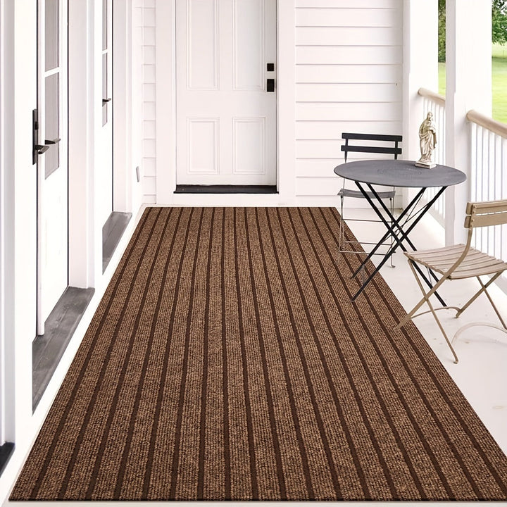 Antypoślizgowa i zmywalna wykładzina do wnętrz i na zewnątrz - GripLuxe-ciemnoszary-60cm x 150cm-Trend Polska