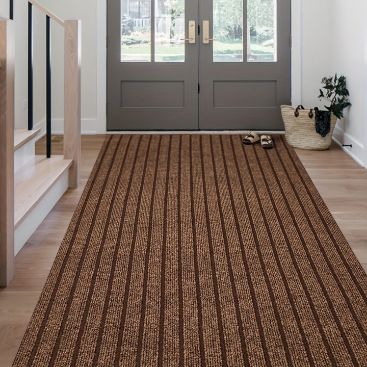 Antypoślizgowa i zmywalna wykładzina do wnętrz i na zewnątrz - GripLuxe-ciemnoszary-60cm x 150cm-Trend Polska