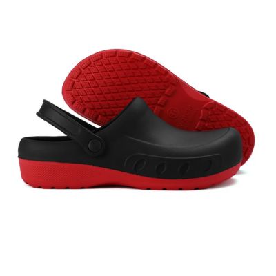 Antypoślizgowe profesjonalne buty kucharskie - GripChef-Czerwony Czarny-35-Trend Polska