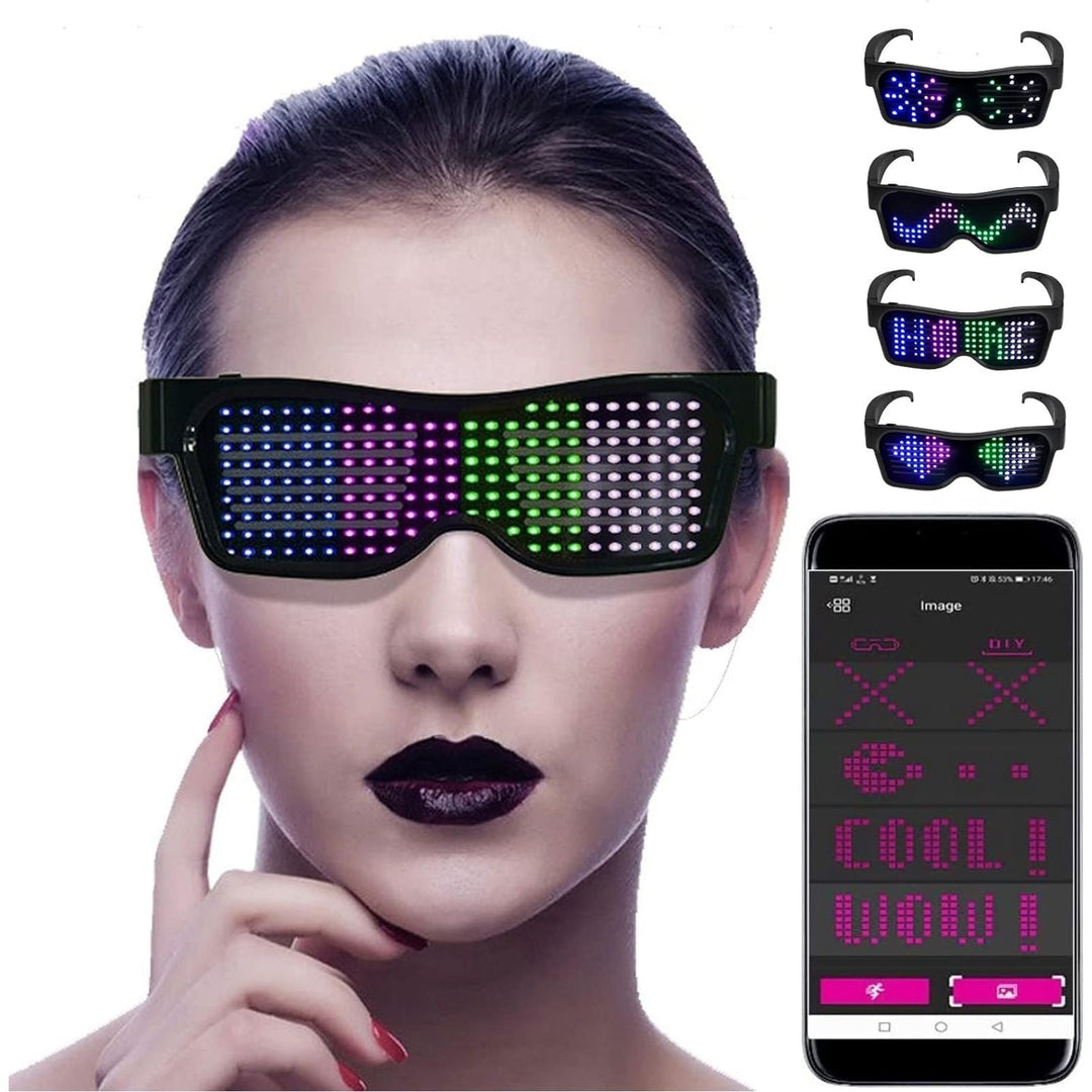 Aplikacja programowalna LED okulary imprezowe - GlowBeat-Trend Polska