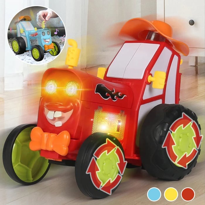 Auto kaskaderskie ze światłem i muzyką – SpinRacer-Czerwony-Trend Polska