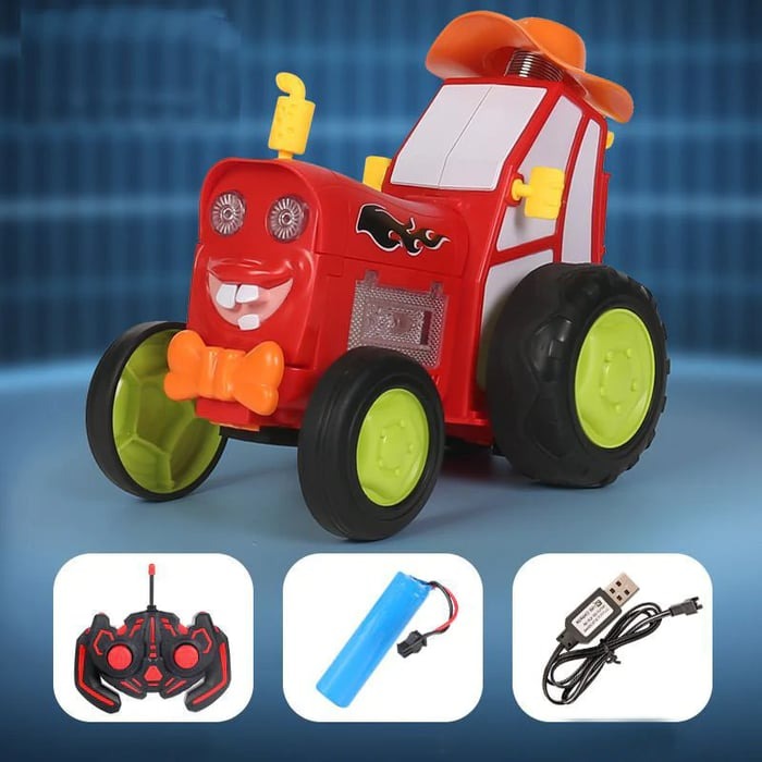 Auto kaskaderskie ze światłem i muzyką – SpinRacer-Czerwony-Trend Polska