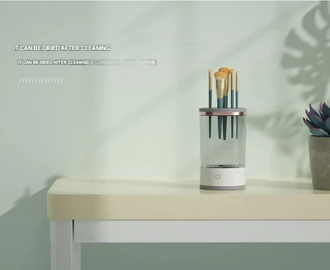 Automatyczny czyścik do pędzli do makijażu – Brusha-Biały USB-Trend Polska
