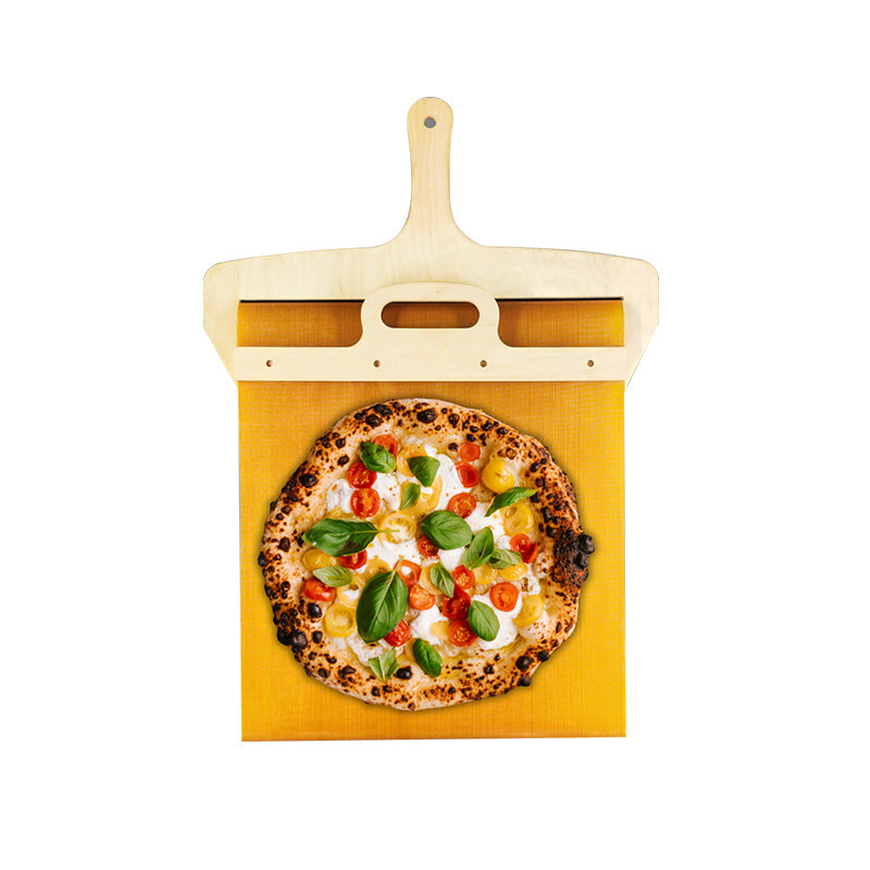 Przesuwana łopatka do pizzy z drewna brzozowego z mechanizmem przesuwu – Fornello