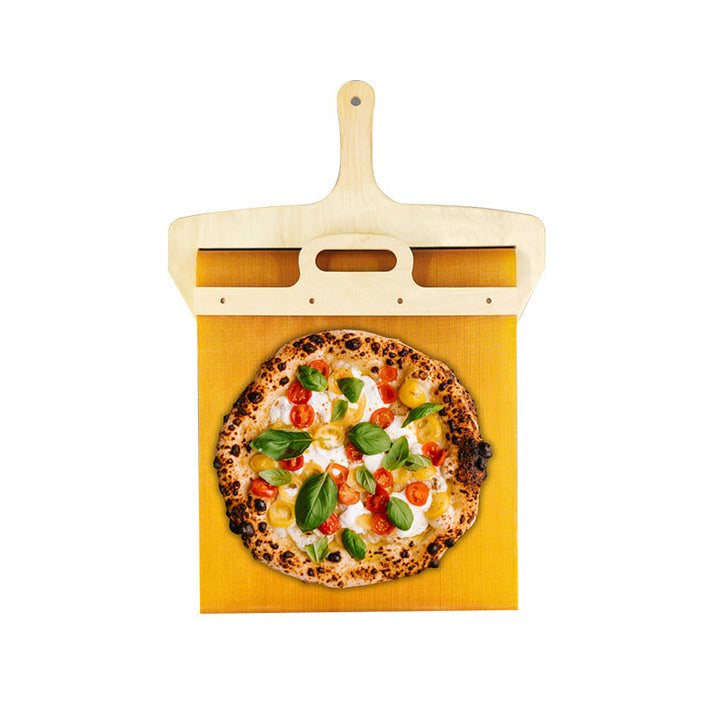 Przesuwana łopatka do pizzy z drewna brzozowego z mechanizmem przesuwu – Fornello