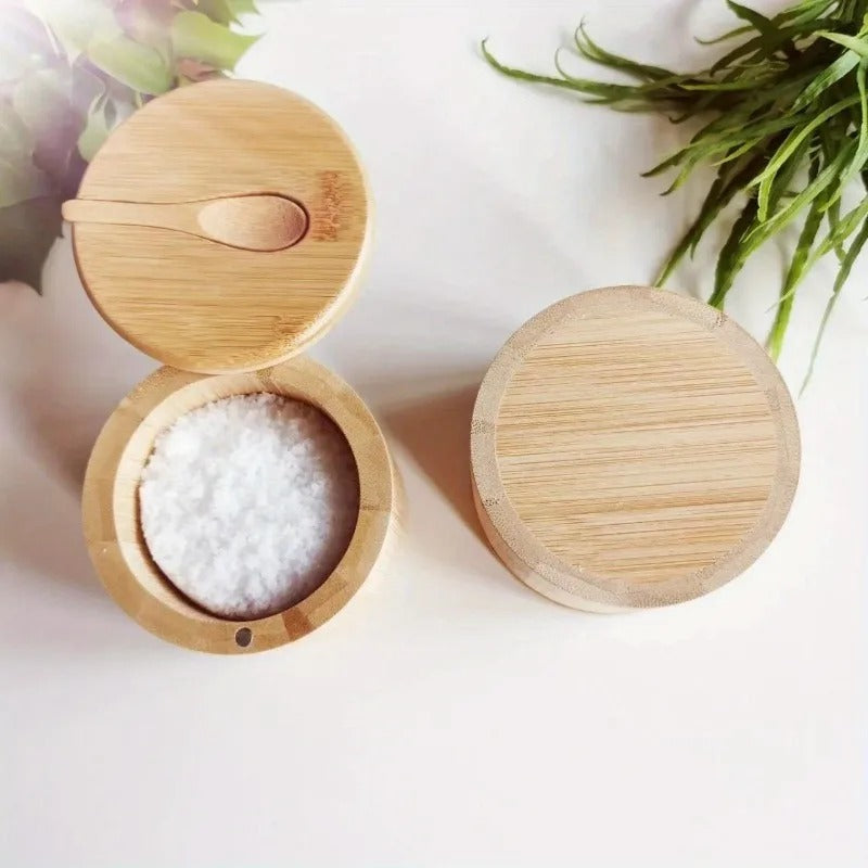Bamboo Zestaw Przypraw z Pokrywką i Łyżką - Nomi-Trend Polska