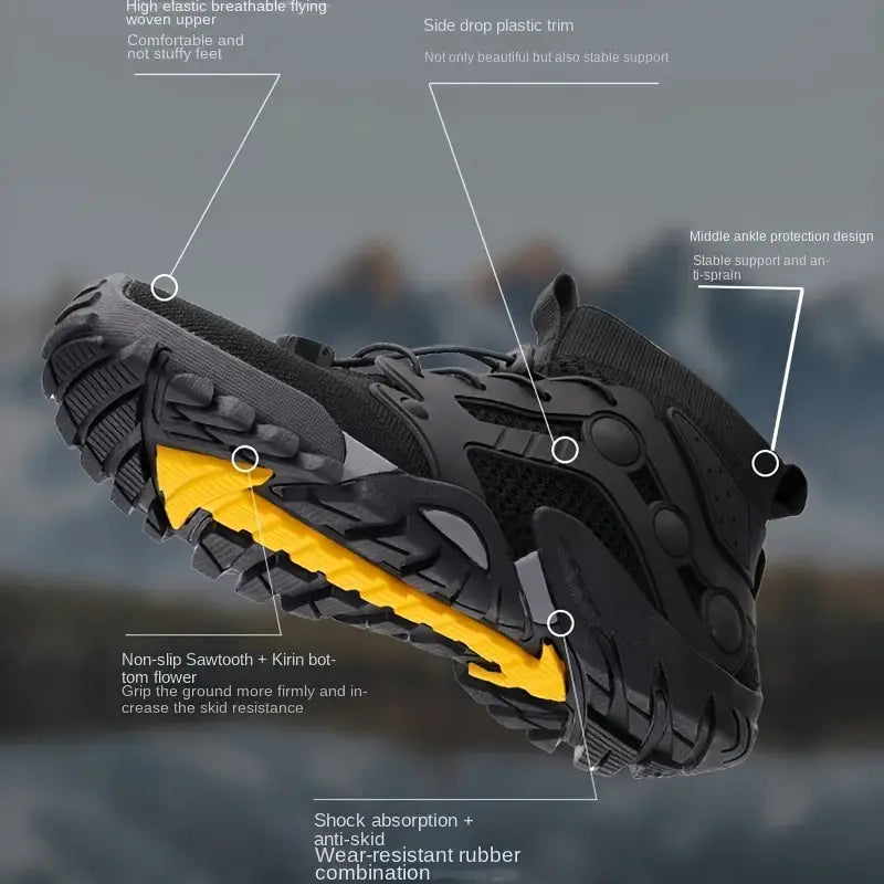 Barefoot Męskie Buty - TrailFlex-Czarny-38-Trend Polska