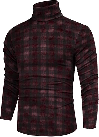 Basic Męski Golf - Randy-Czarny Czerwony-S-Trend Polska
