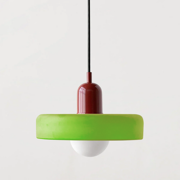 Bauhaus Colored Glass Pendant Light 19