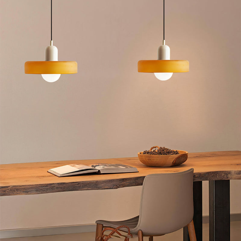 Bauhaus Colored Glass Pendant Light 8