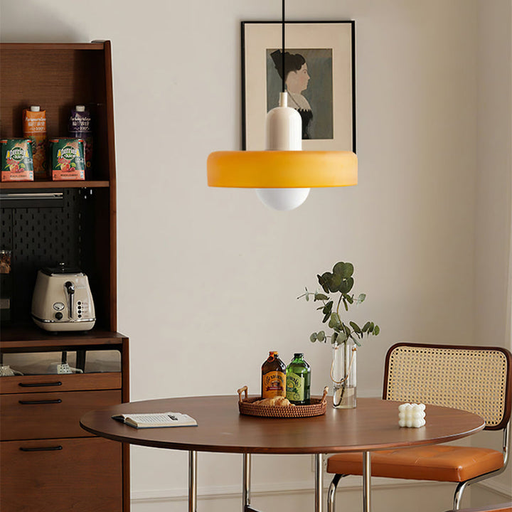 Bauhaus Colored Glass Pendant Light 11